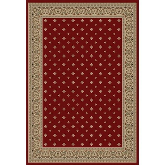 Infinity Home 548905 Barclay Hudson Terrace 5 ft. 3 in. x 7 ft. 3 in. Rectangular Area Rug in Red
