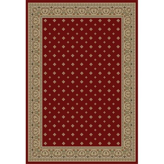 Infinity Home Barclay Hudson Terrace 3 ft. 11 in. x 5 ft. 3 in. Rectangular Area Rug in Red