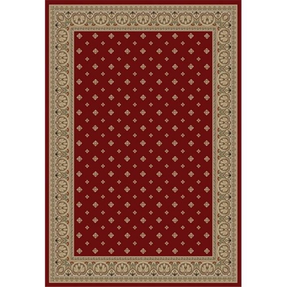 Infinity Home Barclay Hudson Terrace 3 ft. 11 in. x 5 ft. 3 in. Rectangular Area Rug in Red