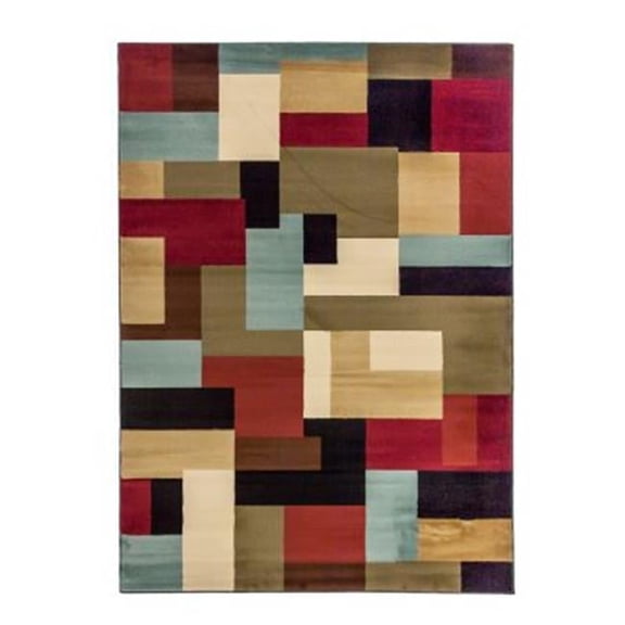 Infinity Home Barclay River Red Area Rug - Round - 7 ft. 10 in.