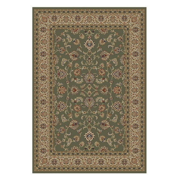 Infinity Home Barclay Sarouk 5 ft. 3 in. Round Area Rug in Green