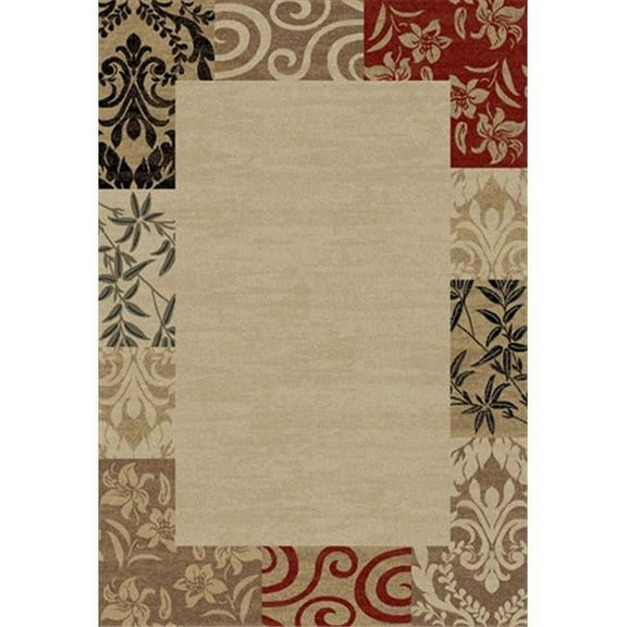 Infinity Home Barclay Vane Willow Damask Area Rug - Beige - 2'3in. x 3'11in.