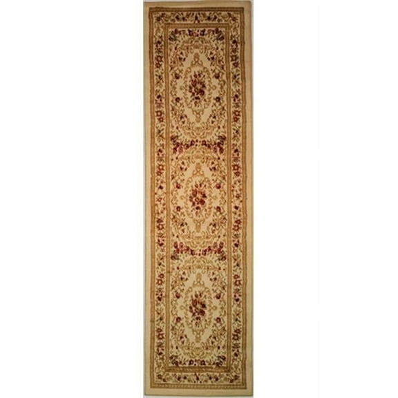 Infinity Home  Dulcet Versaille 2 ft. x 7 ft. 3 in. Runner Rug in Red