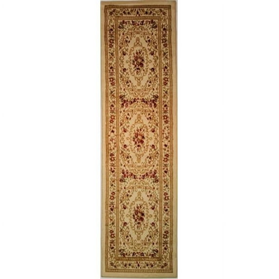 Infinity Home Dulcet Versaille 2 ft. x 7 ft. 3 in. Runner Rug in Red