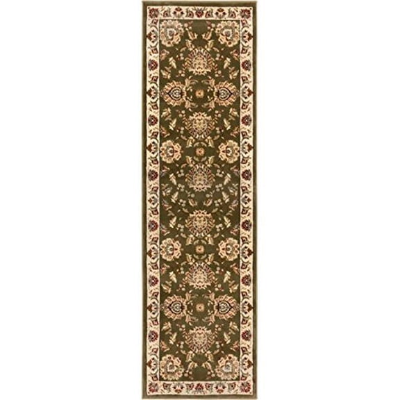 Infinity Home Timeless Abbasi Traditional Runner Area Rug - Green - 2 ft. 3 in. x 7 ft. 3 in.