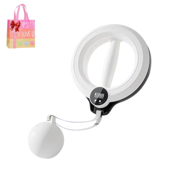 Infinity Hoop for Arms and Shoulder Exercise Equipment, Smart Flabby Arm Exerciser with Digital Tracker, 1.21lbs PC Hand-Crank Forearm Workout for Upper Body Toning