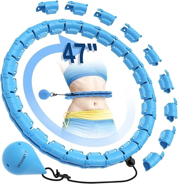 Weighted Hula Hoop 47" Infinity Hoop Fit Plus For Adults - ABS, Weight ...