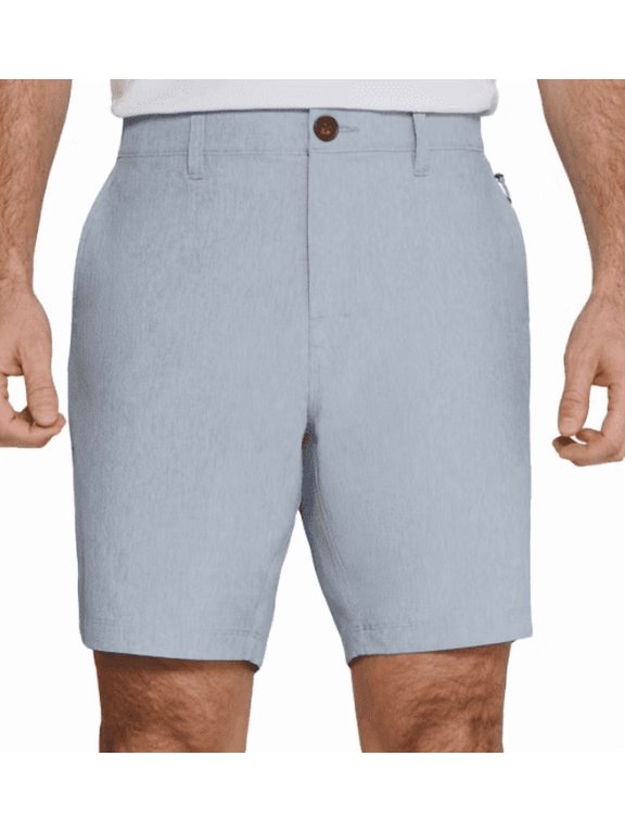 , Hybrid Lightweight Stretch Short, Elastic Waistband -Light Blue -Size 38