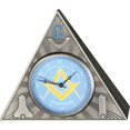 thumbnail image 1 of Infinity IW53 Masonic Triangle Table Clock Blue Face, 1 of 1