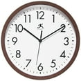 thumbnail image 1 of Infinity Instruments 12" Walnut Finish 12 inch Wall Clock, 1 of 6