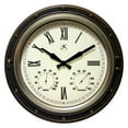 thumbnail image 1 of Infinity Instruments 16" Bronze Roman Traditional Round Wall Clock, 1 of 7