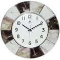 thumbnail image 1 of Infinity Instruments 16-inch x 16-inch White Analog Display Round Modern Wall Clock, 1 of 7