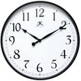thumbnail image 1 of Infinity Instruments 18-inch Black Office Transitional Analog Display Wall Clock, 1 of 7