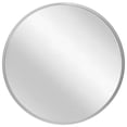thumbnail image 1 of Infinity Instruments Adara Silver Round Modern 24-inch Wall Mirror, 1 of 7