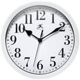 thumbnail image 1 of Infinity Instruments Analog Round White Classic Wall Clocks, 1 of 7