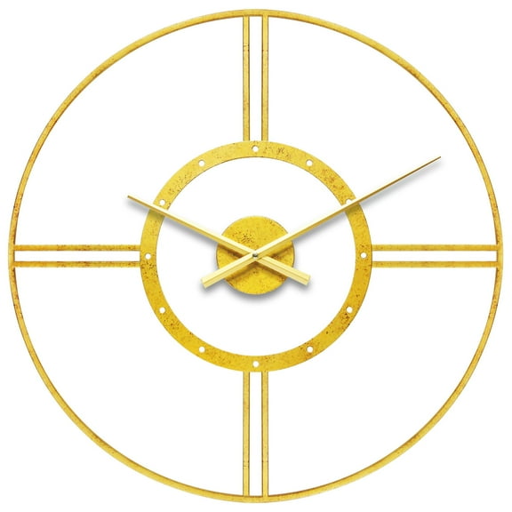 Infinity Instruments Astro Gold Round Modern 24-inch Analog Wall Clock