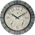 thumbnail image 1 of Infinity Instruments Aztec Indoor-Outdoor Wall Clock, Faux Stone, 18 Inch, 1 of 8