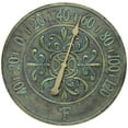 thumbnail image 1 of Infinity Instruments Blanc Fleur Aged Bronze Outdoor Thermometer, 1 of 7