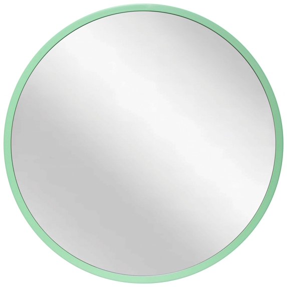 Infinity Instruments Calliope Meadow Mint Green Round Modern 20-inch Wall Mirror