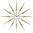 thumbnail image 1 of Infinity Instruments Celeste Starburst Mid-Century Modern Unique Large Wall Clock 24 inch by  - 24.5 x 1.75 x 24.5 Tan N/A, 1 of 7
