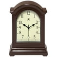 thumbnail image 1 of Infinity Instruments Classic Brown Antique Grandfather Tabletop Traditonal Analog Display Clock, 1 of 7
