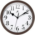 thumbnail image 1 of Infinity Instruments Classic Round Brown Traditional Wall Clock 9.625 Inch, 1 of 7