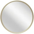 thumbnail image 1 of Infinity Instruments Deep Metal Round Gold 24 inch Wall Mirror, 1 of 7