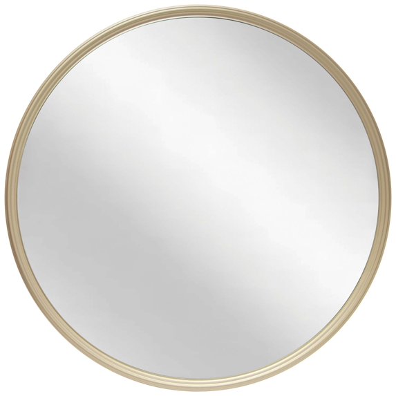 Infinity Instruments Deep Metal Round Gold 24 inch Wall Mirror