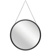 Infinity Instruments Franc Black 2 Black Round Transitional 17.5-inch Wall Mirror