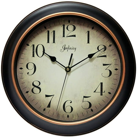 Infinity Instruments Hanover 12" Silent Wall Clock