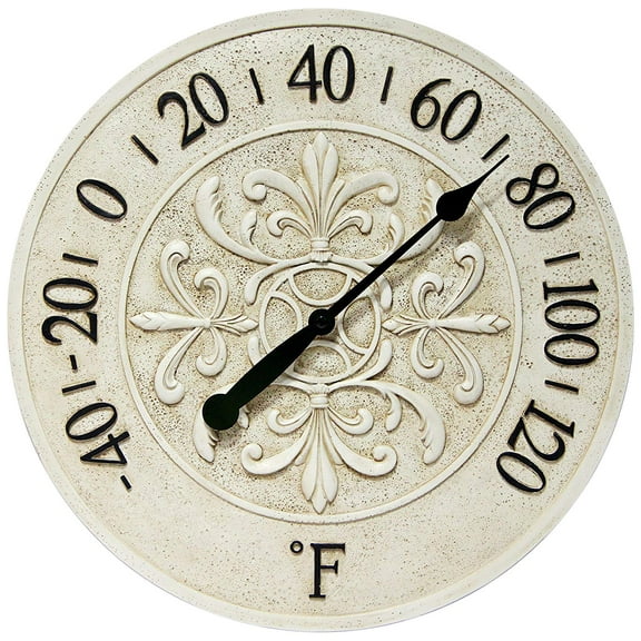 Infinity Instruments Le Blanc Fleur Weather Thermometer