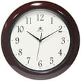 thumbnail image 1 of Infinity Instruments Mahogany 13 Inch Round Wall Clock, 1 of 7