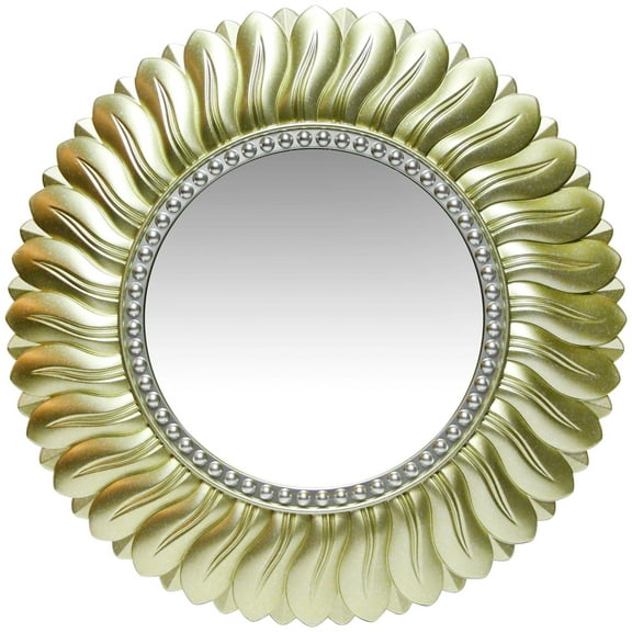 Infinity Instruments Marseille Gold Round Transitional 21.5-inch Wall Mirror