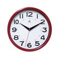 thumbnail image 1 of Infinity Instruments Metro Red Modern Analog Display 9-inch Wall Clock, 1 of 2