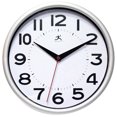 thumbnail image 1 of Infinity Instruments Metro Silver Modern Analog Display 9-inch Wall Clock, 1 of 8