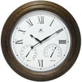 thumbnail image 1 of Infinity Instruments Noble Indoor/Outdoor Wall Clock, Antique Gold, 18.5", 1 of 7
