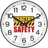 Infinity Instruments Prosaic ITC Practice Safety Wall Clock, Black, 12 ...