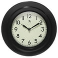 thumbnail image 1 of Infinity Instruments Retro Escape Plastic 9.75" Indoor Wall Clock with Silent Movement, Black, 1 of 7