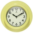 thumbnail image 1 of Infinity Instruments Retro Escape Plastic 9.75" Indoor Wall Clock with Silent Movement, Yellow, 1 of 7