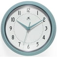 thumbnail image 1 of Infinity Instruments Retro Round Baby Blue Wall Clock, 9.5", 1 of 7