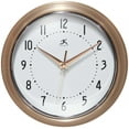 thumbnail image 1 of Infinity Instruments Retro Round Copper Wall Clock, 1 of 7