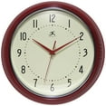thumbnail image 1 of Infinity Instruments Retro Round Red Wall Clock, 12", 1 of 7