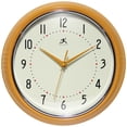 thumbnail image 1 of Infinity Instruments Retro Round Saffron Wall Clock, 12", 1 of 7