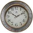 thumbnail image 1 of Infinity Instruments Ruche Aged Gold Industrial Analog Display 16-inch Wall Clock, 1 of 7