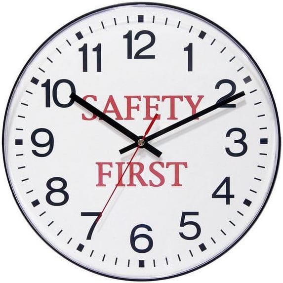 Infinity Instruments Safety First 11.5'' Wall Clock