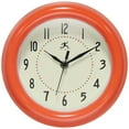 thumbnail image 1 of Infinity Instruments Spartan 8" Round Wall Clock, Orange, 1 of 7