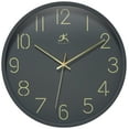 thumbnail image 1 of Infinity Instruments Stencil Plastic 14" Indoor Wall Clock with Arabic Numbers on Clocks Face, Silent Movement, Dark Grey, 1 of 7