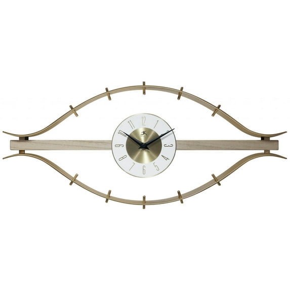 Infinity Instruments The Horus Gold Modern Analog Display 10-inch Wall Clock