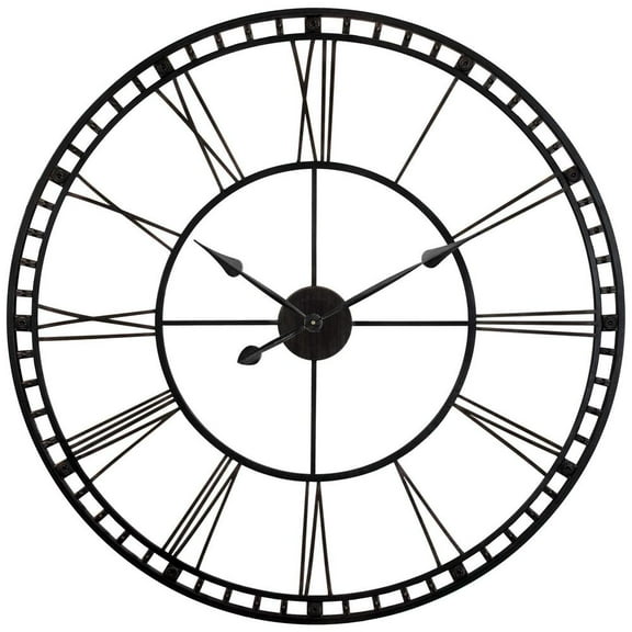 Infinity Instruments The Tower XXL - Black, 39" Wall Clock