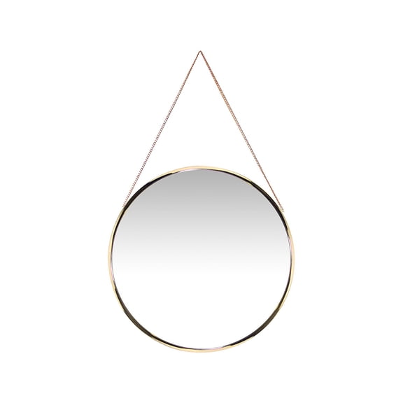 Infinity Instruments Franc Decorative Wall Mirror Metal 17.5"Dia. (15462GD)